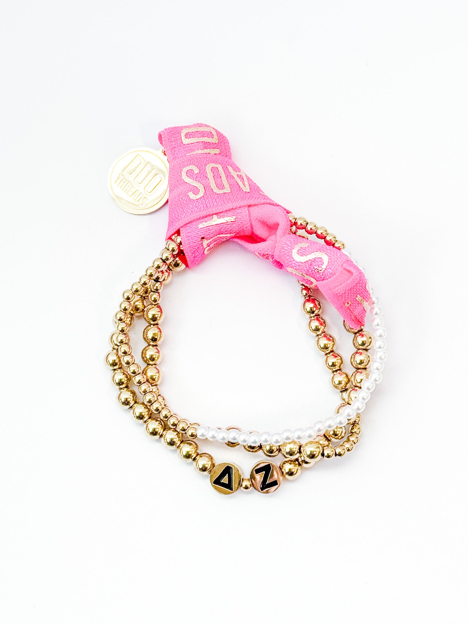 Delta Zeta Everyday Gold Bracelet Sorority Stack
