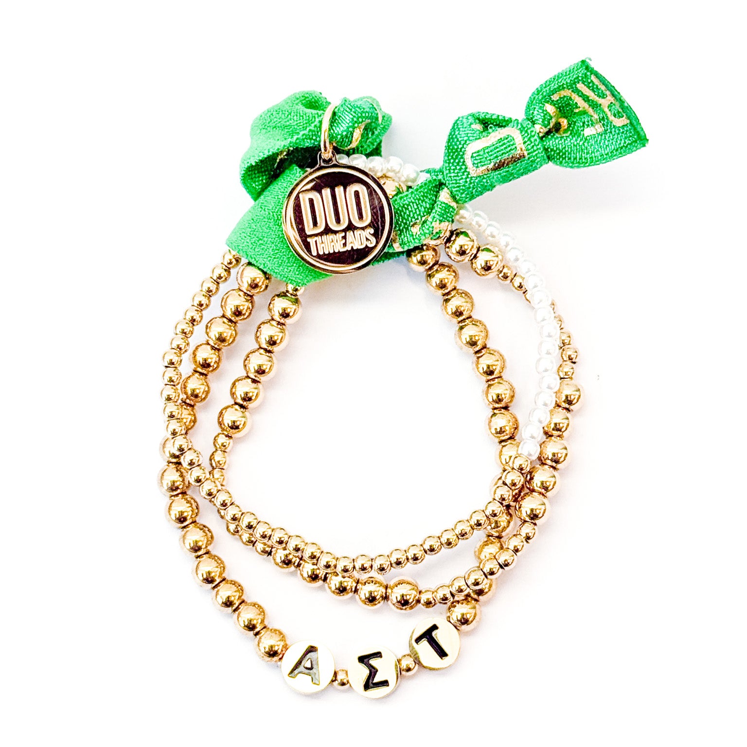 Alpha Sigma Tau Everyday Gold Bracelet Sorority Stack