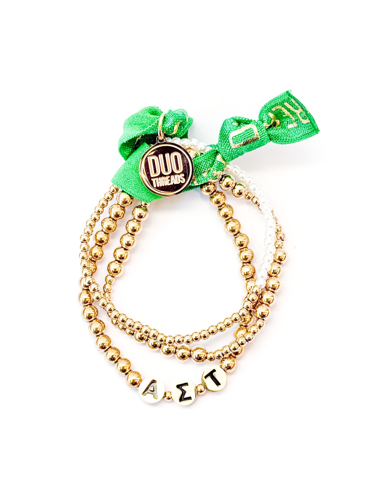 Alpha Sigma Tau Everyday Gold Bracelet Sorority Stack