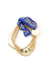 Sigma Delta Tau Everyday Gold Bracelet Sorority Stack