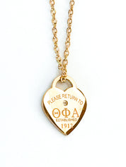 Please Return Sorority Necklace