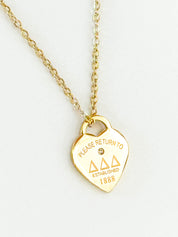 Please Return Sorority Necklace