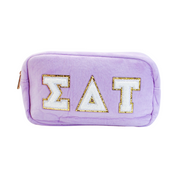Chenille Sorority Cosmetic Bag