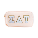 Chenille Sorority Cosmetic Bag