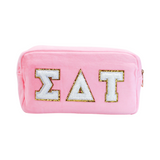 Chenille Sorority Cosmetic Bag