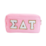 Chenille Sorority Cosmetic Bag