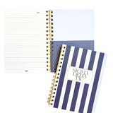 Sigma Delta Tau Stripe Sorority Notebook