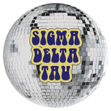 Sigma Delta Tau Disco Sorority Button