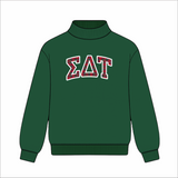 Kensington Sorority Embroidered Mock Neck - Forest