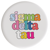 Sigma Delta Tau Live In Color Sorority Button
