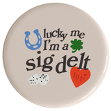 Sigma Delta Tau Lucky Sorority Button