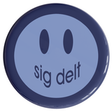Sigma Delta Tau Smile Sorority Button