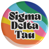 Sigma Delta Tau In The Groove Sorority Button