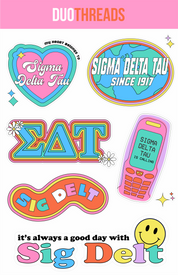 Sorority Y2K Sticker Sheet