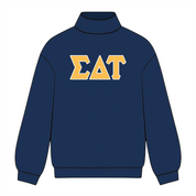 Classic Twill Sorority Embroidered Mock Neck