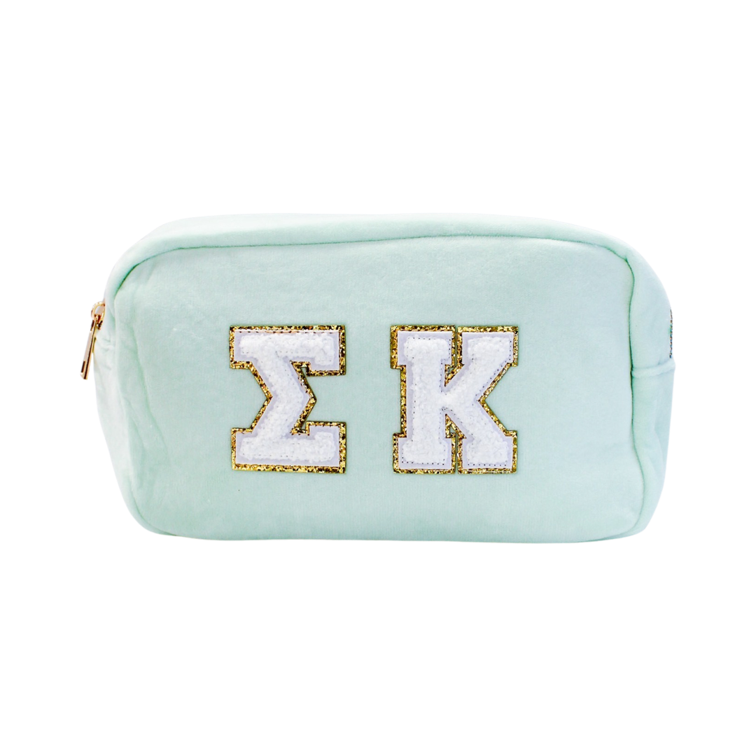 Chenille Sorority Cosmetic Bag