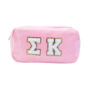Chenille Sorority Cosmetic Bag