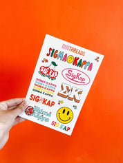 Sigma Kappa Sorority Rainbow Sticker Sheet