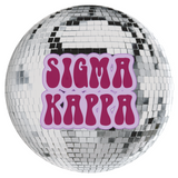 Sigma Kappa Disco Sorority Button