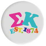 Sigma Kappa Happy Days Sorority Button