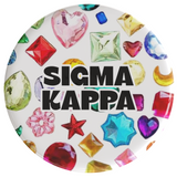 Sigma Kappa Bejeweled Sorority Button