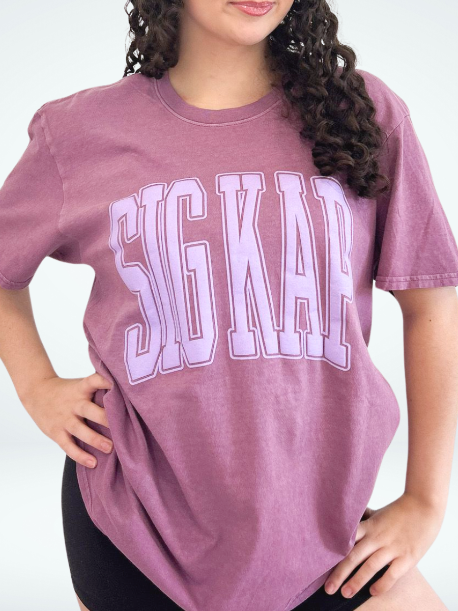 Sigma Kappa Varsity Puff Sorority Tee