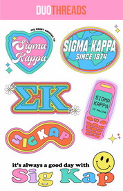 Sorority Y2K Sticker Sheet