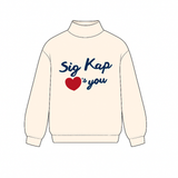Sigma Kappa Love Club Sorority Mock Neck