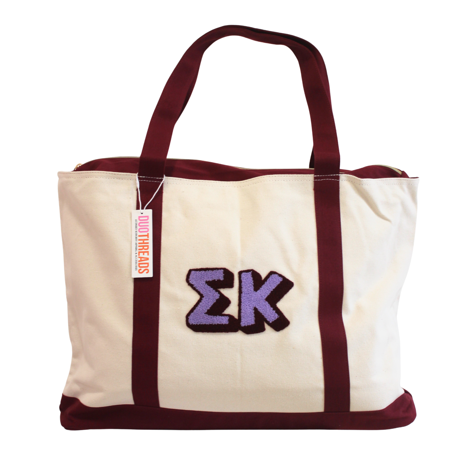 Sigma Kappa Chenille Weekender Sorority Tote