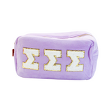 Chenille Sorority Cosmetic Bag