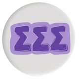 Sigma Sigma Sigma Bubbly Sorority Button