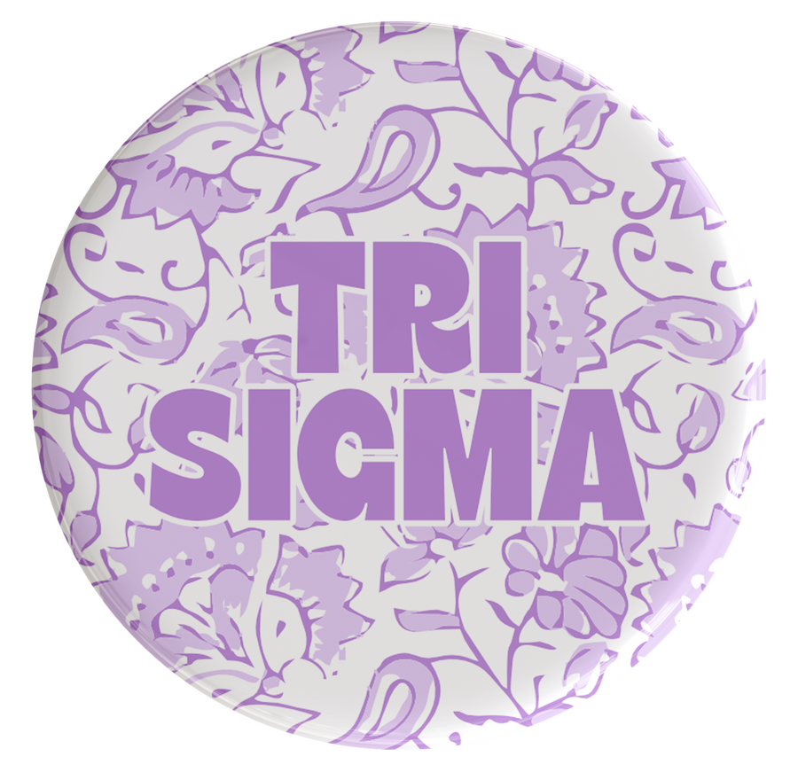 Sigma Sigma Sigma Through The Vines Sorority Button
