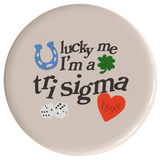 Sigma Sigma Sigma Lucky Sorority Button