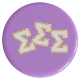 Sigma Sigma Sigma Varsity Letter Sorority Button