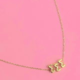Sigma Sigma Sigma Bubble Letter Necklace