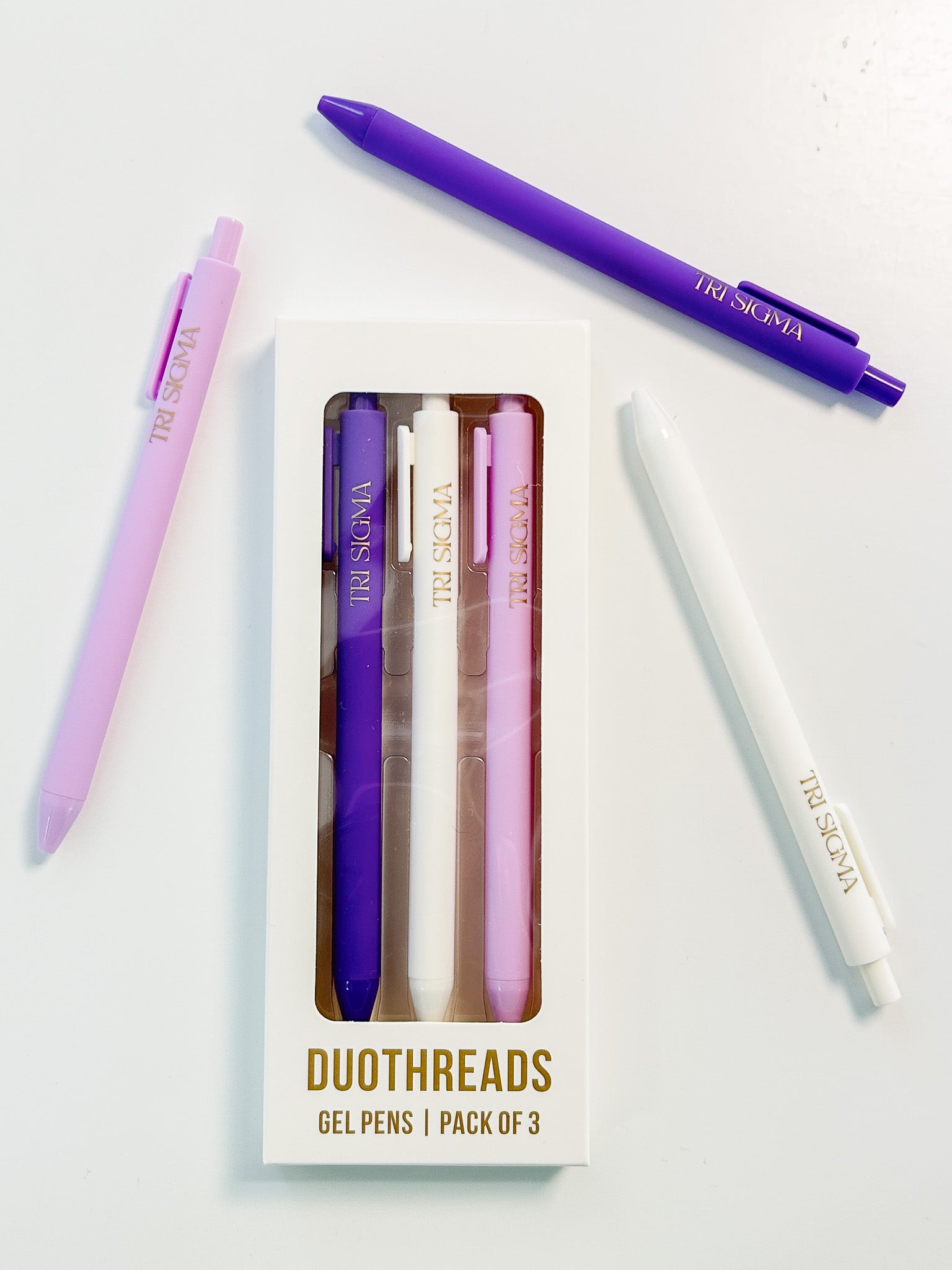 Sigma Sigma Sigma Lettered Luxe Sorority Pens