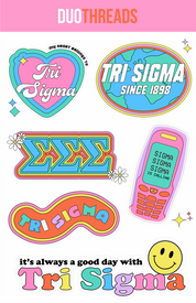 Sorority Y2K Sticker Sheet