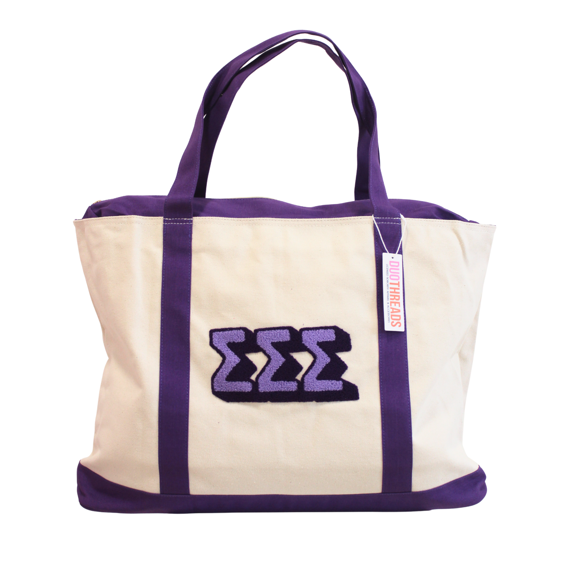 Sigma Sigma Sigma Chenille Weekender Sorority Tote