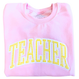 Sugar and Sun Custom Appliqué Embroidered Sweatshirt