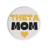 Mom Heart Sorority Button