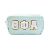 Theta Phi Alpha Chenille Sorority Cosmetic Bag
