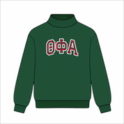 Kensington Sorority Embroidered Mock Neck - Forest