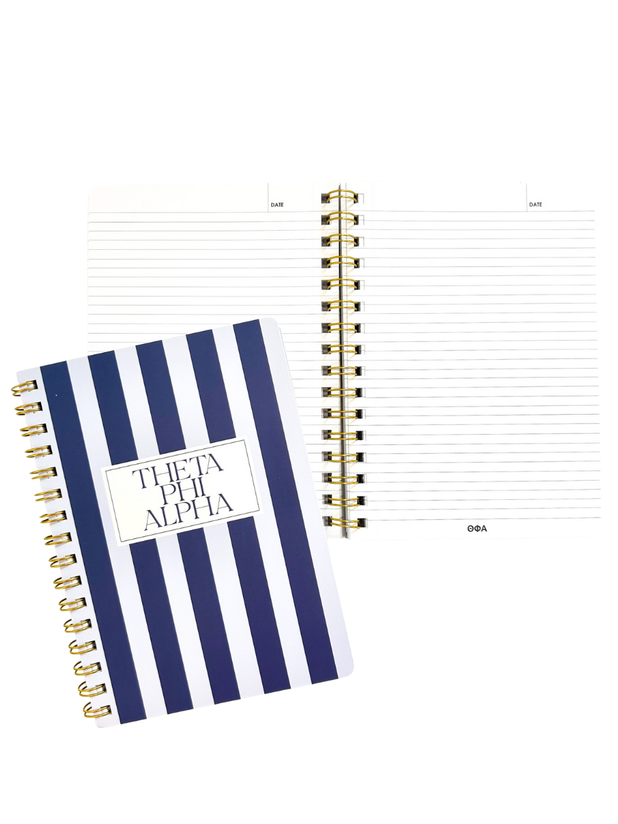 Theta Phi Alpha Stripe Sorority Notebook