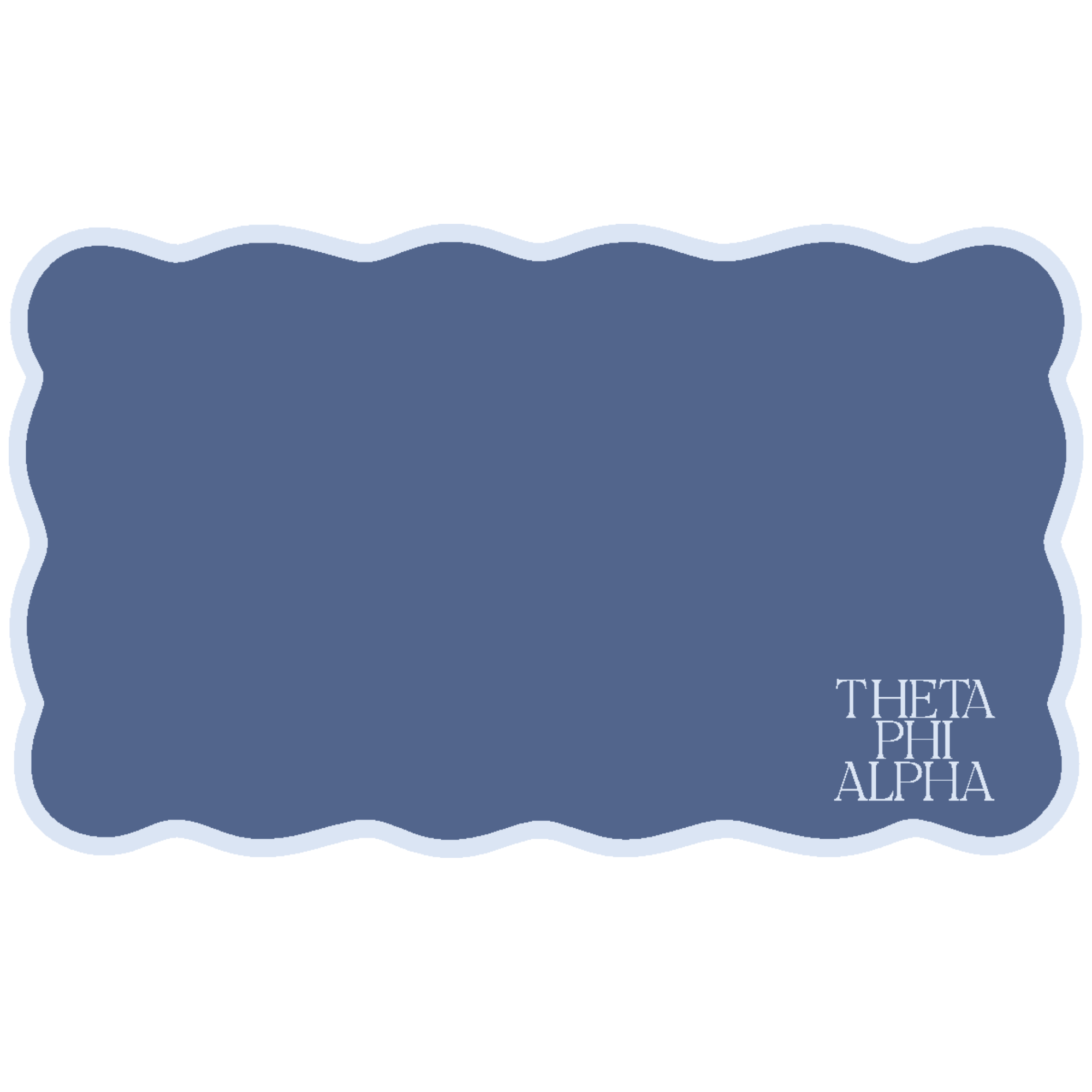 Scalloped Sorority Desk Mat