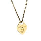Alpha Phi Please Return Sorority Necklace