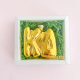 Kappa Delta Gold Bubble Letter Sorority Ornament