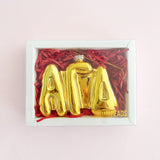 Alpha Gamma Delta Gold Bubble Letter Sorority Ornament
