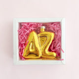 Gold Bubble Letter Sorority Ornament