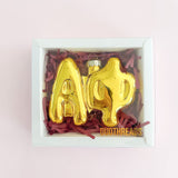 Gold Bubble Letter Sorority Ornament