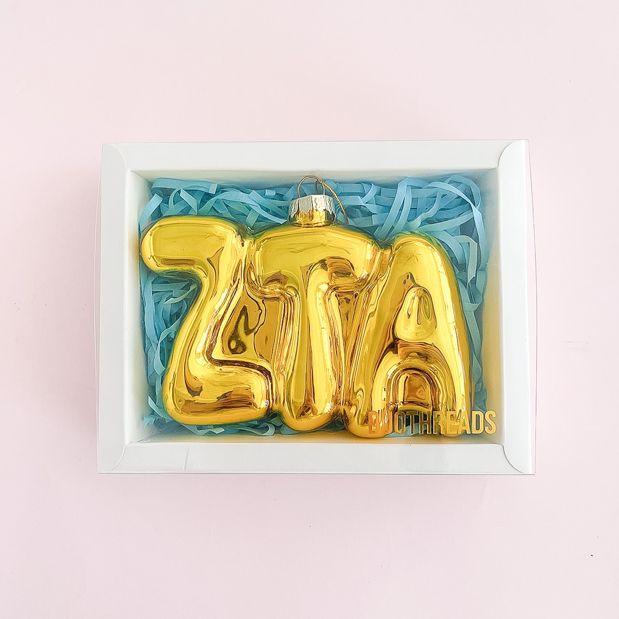 Zeta Tau Alpha Bubble Letter Sorority Ornament